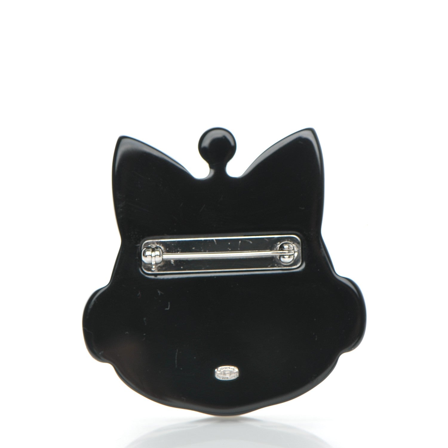 Chanel Resin Emoji Robot Cat Brooch Pink Yellow 3 of 4