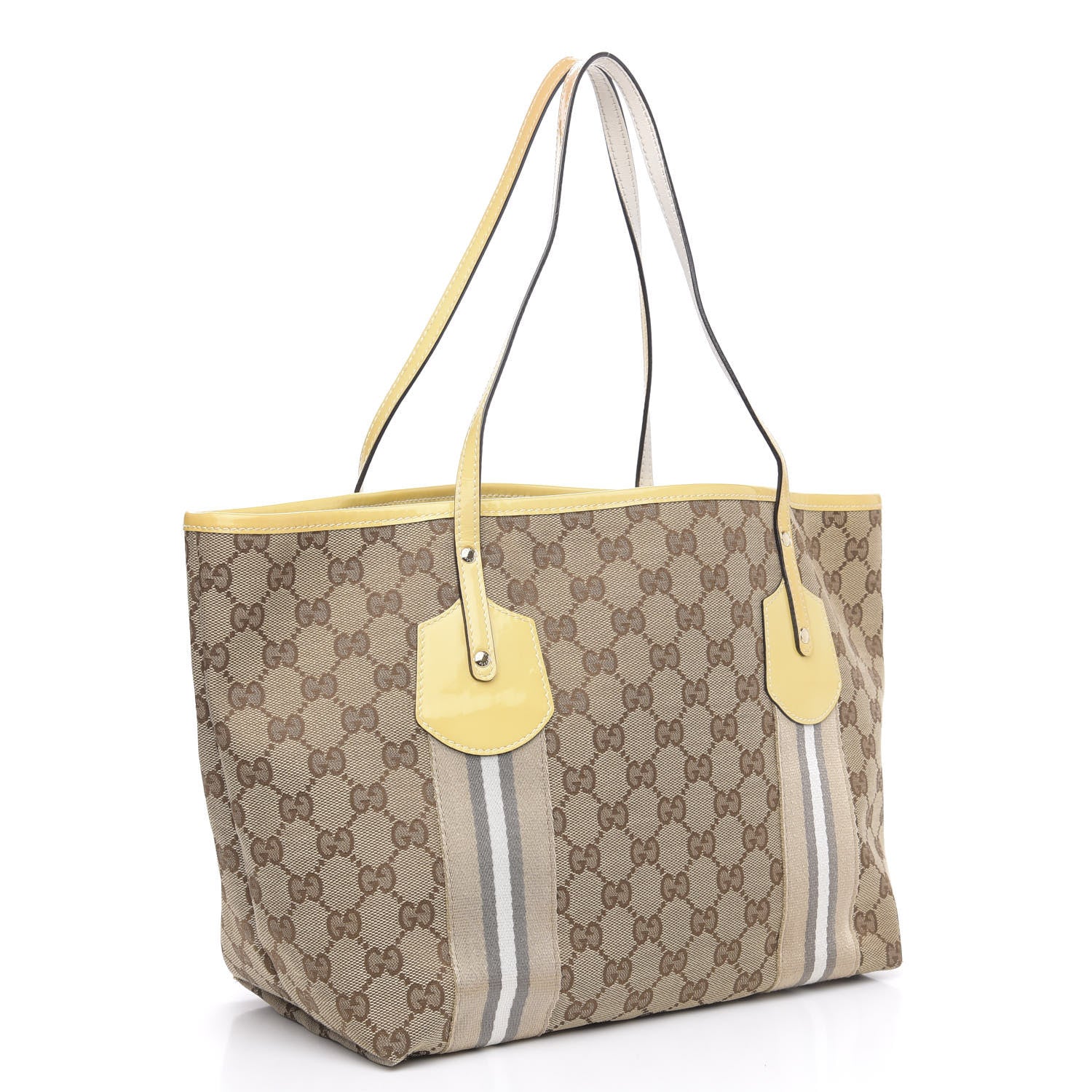 Gucci Monogram Web Medium Jolie Tote Yellow 3 of 11