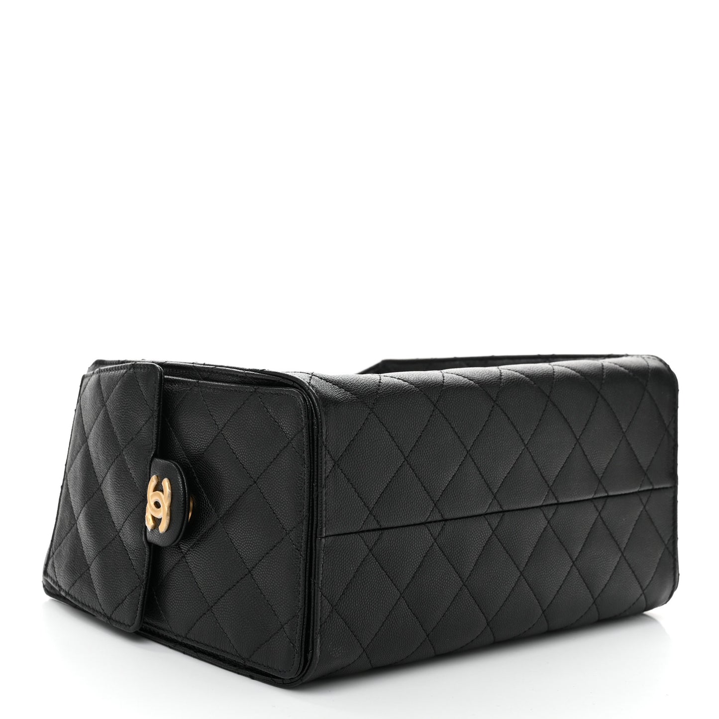Caviar Quilted Small Chanel 25 Handbag Black