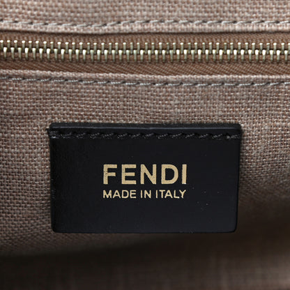 Fendi Calfskin Paris Pequin Small Shoulder Bag Red 5 of 11