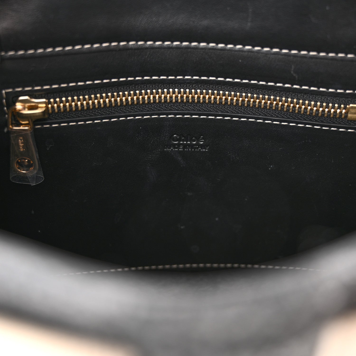 Chloe Felt Calfskin Small Woody Ribbon Tote With Strap Cashmere Grey 10 of 10