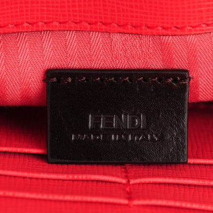 Fendi Vitello Elite Large 2Jours Clutch Rosa Exstasy 6 of 7