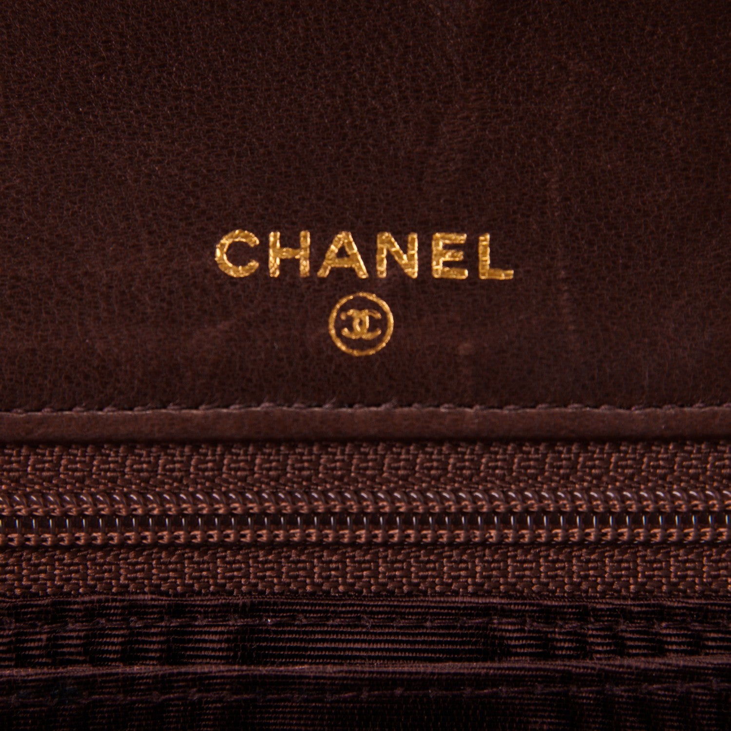 Chanel Caviar Timeless CC Wallet On Chain WOC Dark Brown 6 of 7