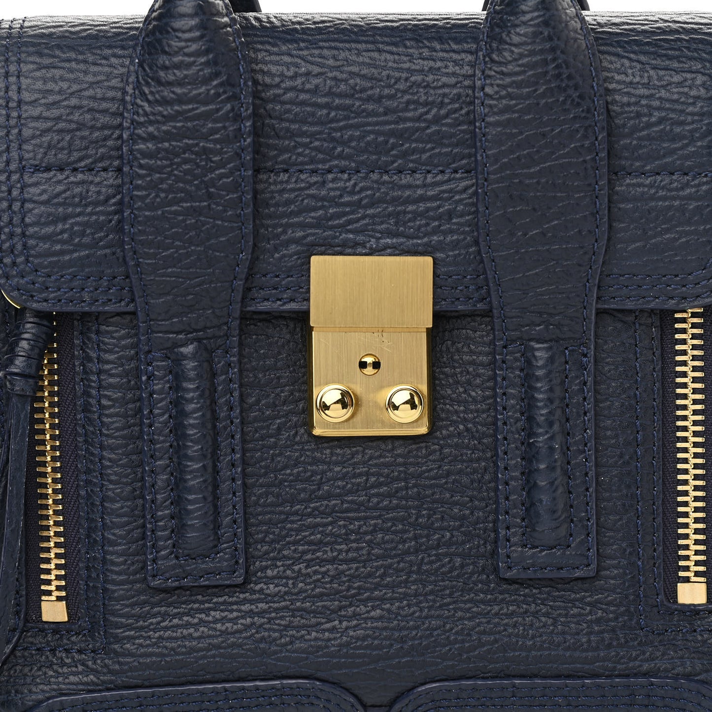 Textured Calfskin Mini Pashli Satchel Ink
