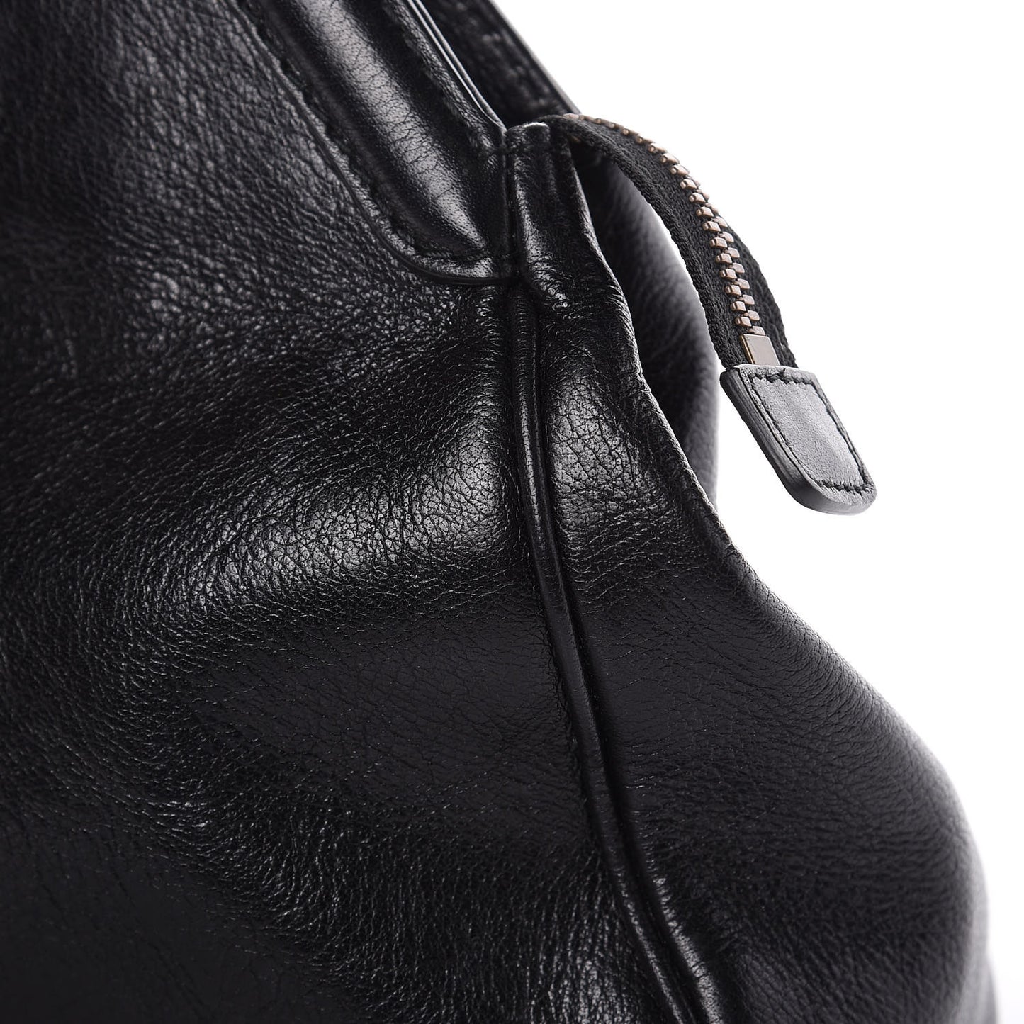 Calfskin Medium Re(Belle) Top Handle Bag Black
