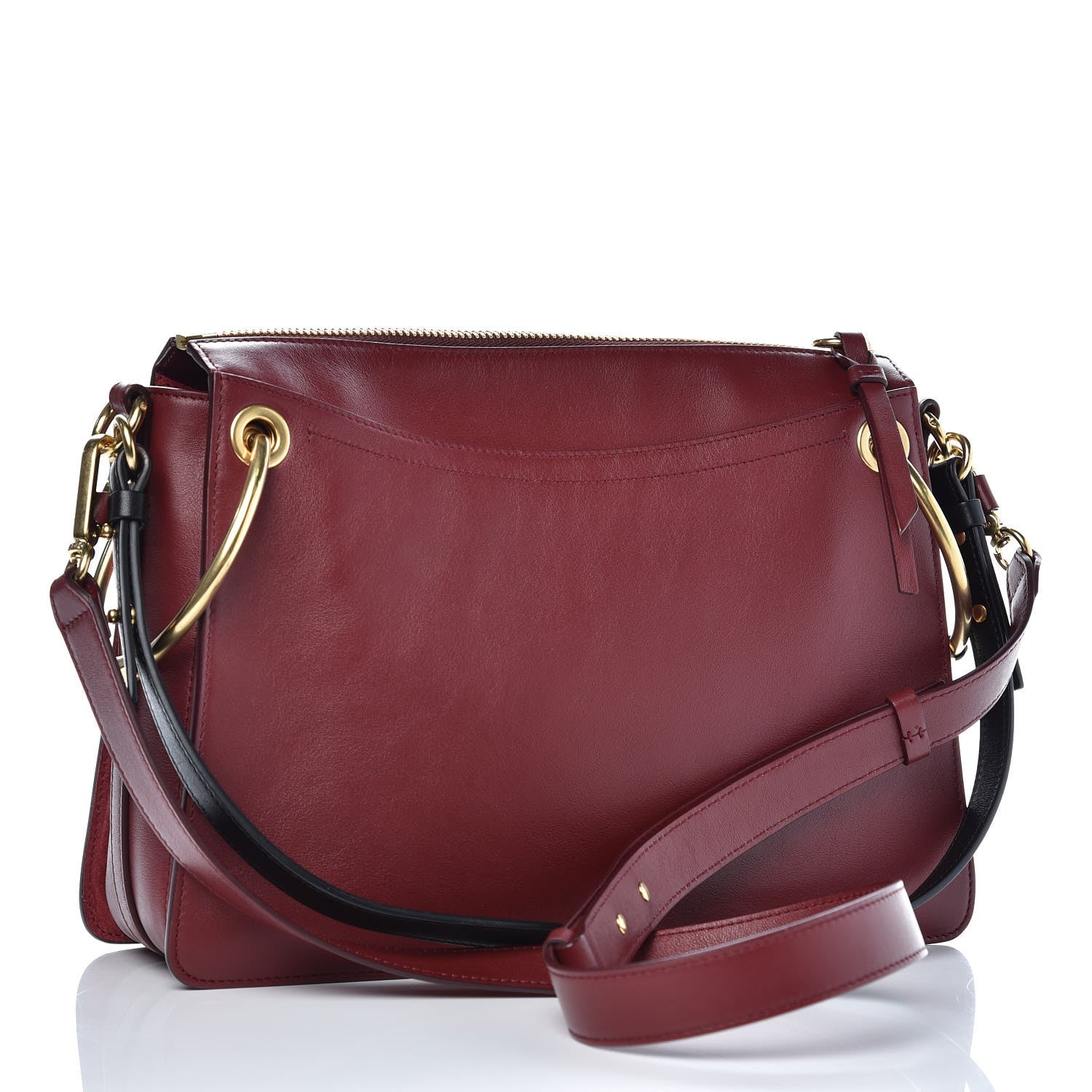 Chloe Calfskin Suede Medium Roy Bag Plum Purple 4 of 9