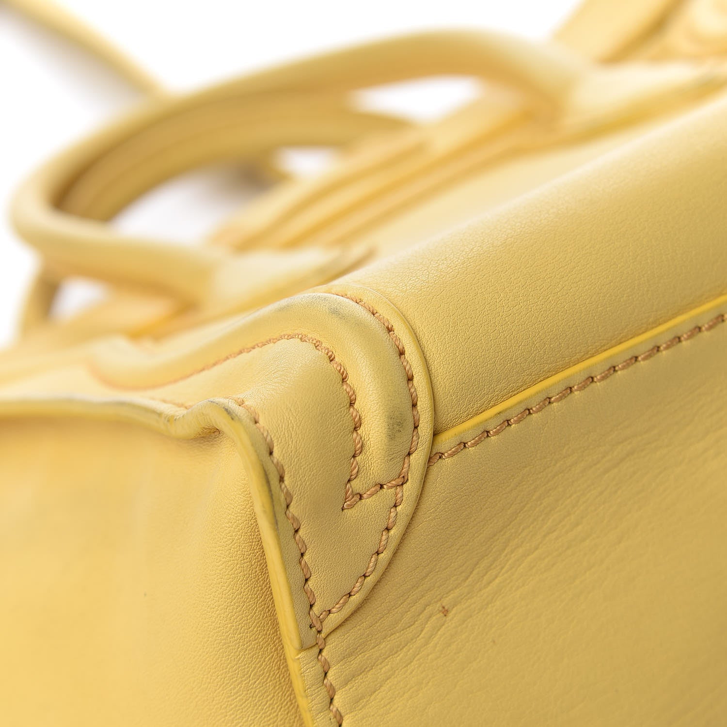 Celine Smooth Calfskin Nano Luggage Citron 19 of 20