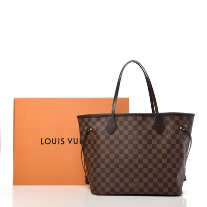 Louis Vuitton Damier Ebene Neo Neverfull MM Rose Ballerine 12 of 12