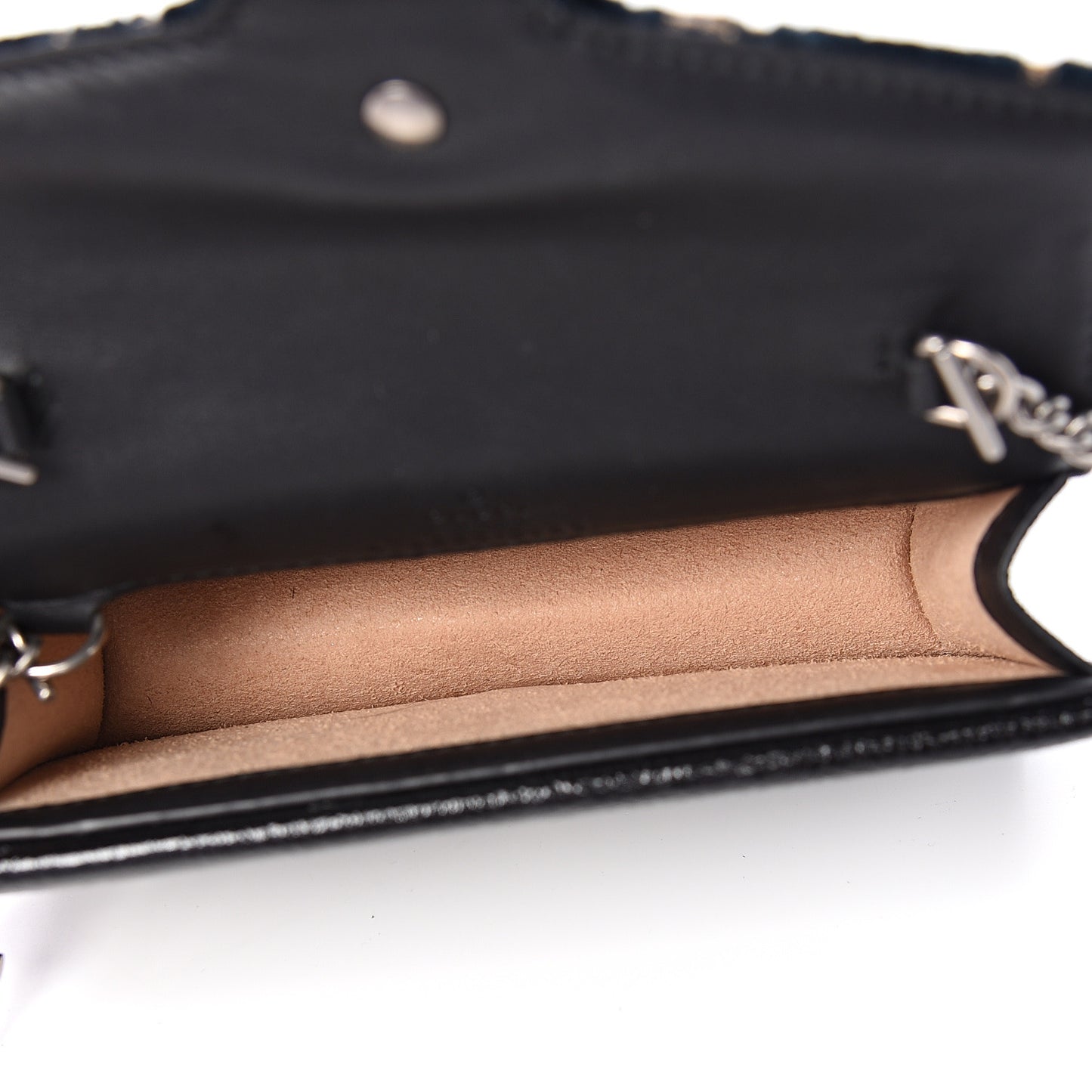 Velvet GG Monogram Super Mini Dionysus Shoulder Bag Blue Beige Black