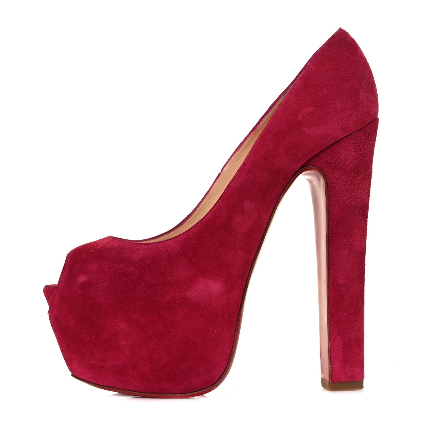 Suede Shameless 160 Peep Toe Heels 37 Pivoine