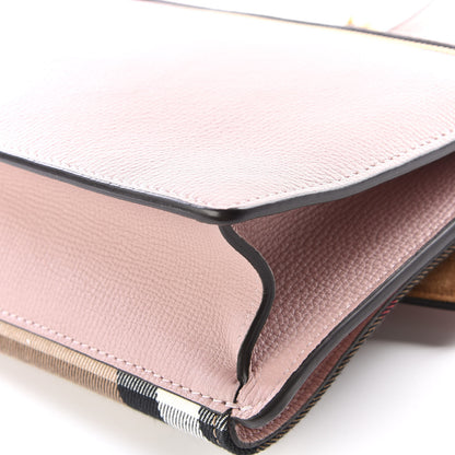 Burberry Derby Calfskin House Check Small Macken Crossbody Bag Pale Orchid 8 of 12