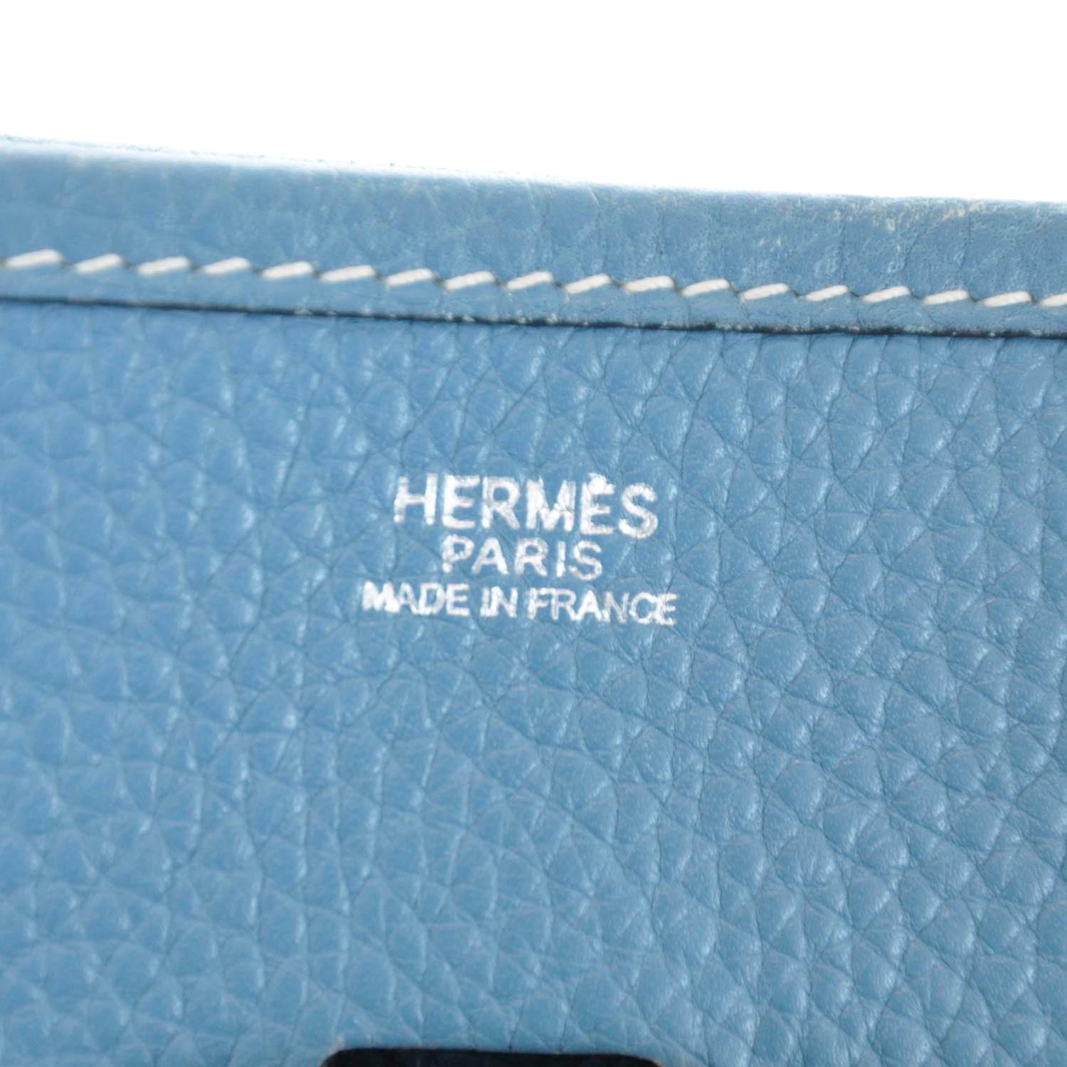 Hermes Togo Evelyne PM Blue Jean 8 of 10