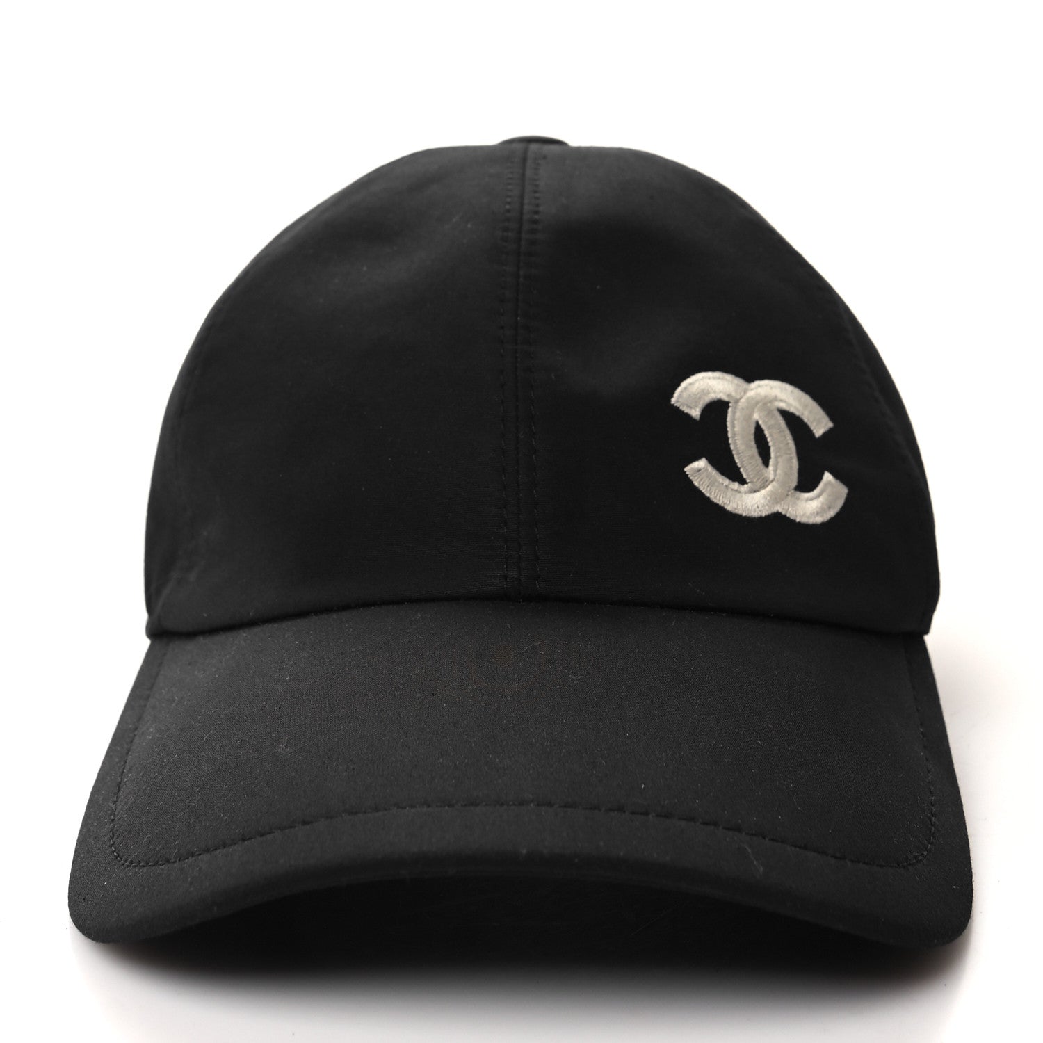 Chanel Cotton CC Cap Hat Black White 3 of 9