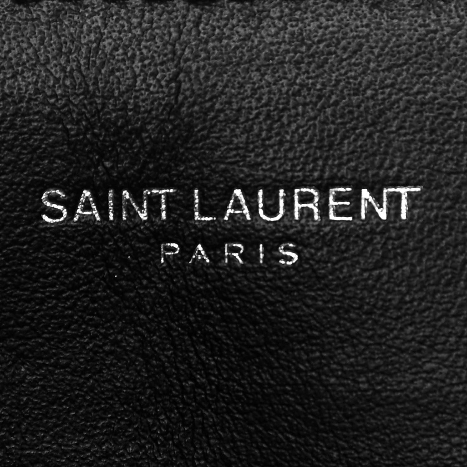 Saint Laurent Calfskin Y Quilted Monogram Medium Loulou Chain Satchel Black 5 of 10