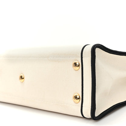 Fendi Canvas Logo Large Shopping Tote Grezzo Black 10 of 13