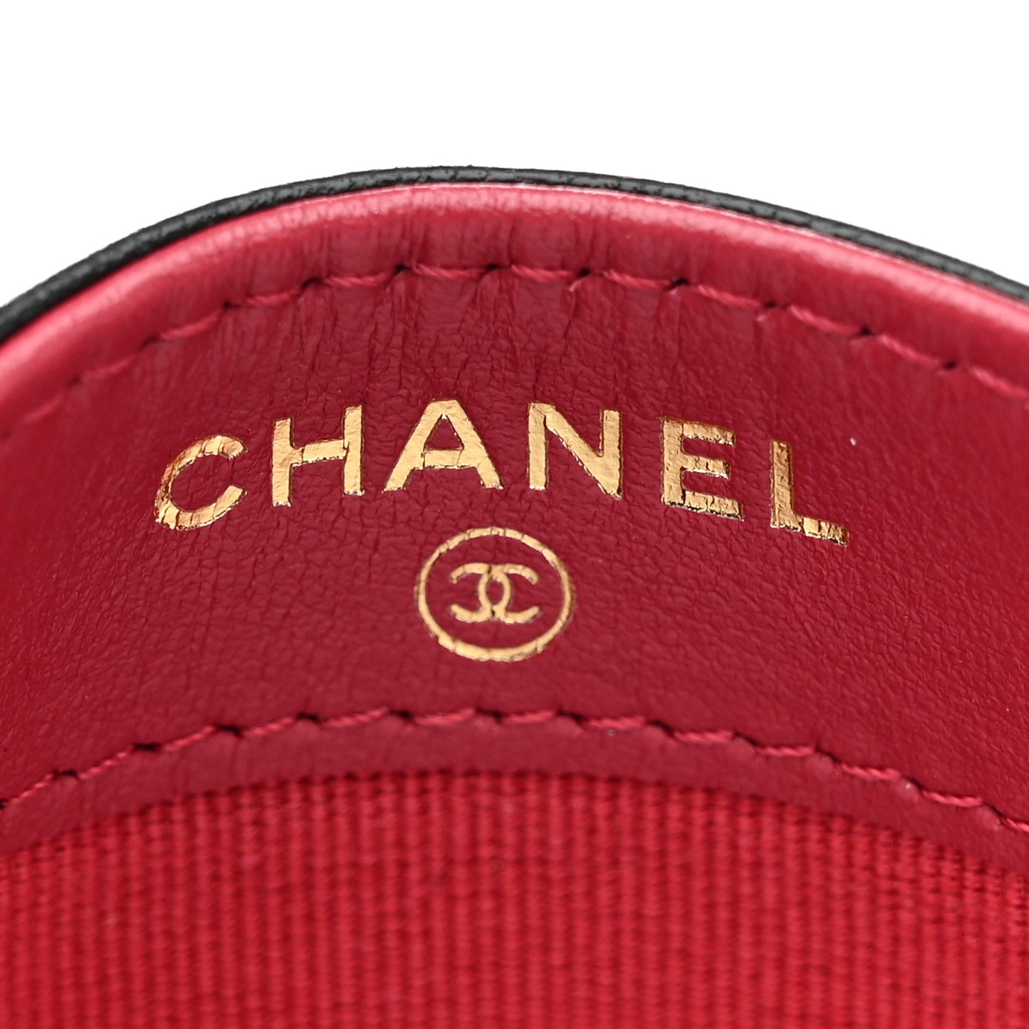 Lambskin Quilted Chanel 19 Card Holder Black