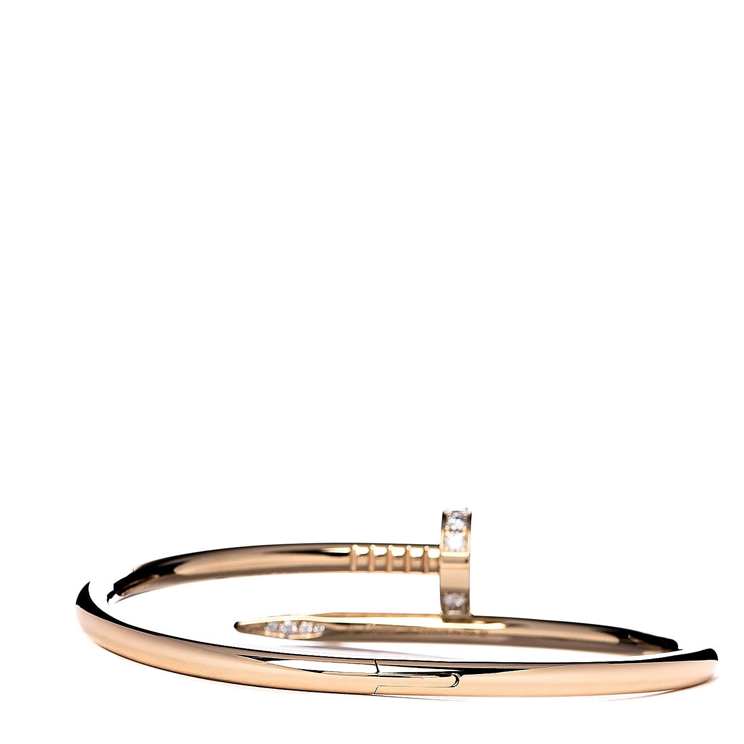 Cartier 18K Yellow Gold Diamond Juste Un Clou Bracelet 16 3 of 5
