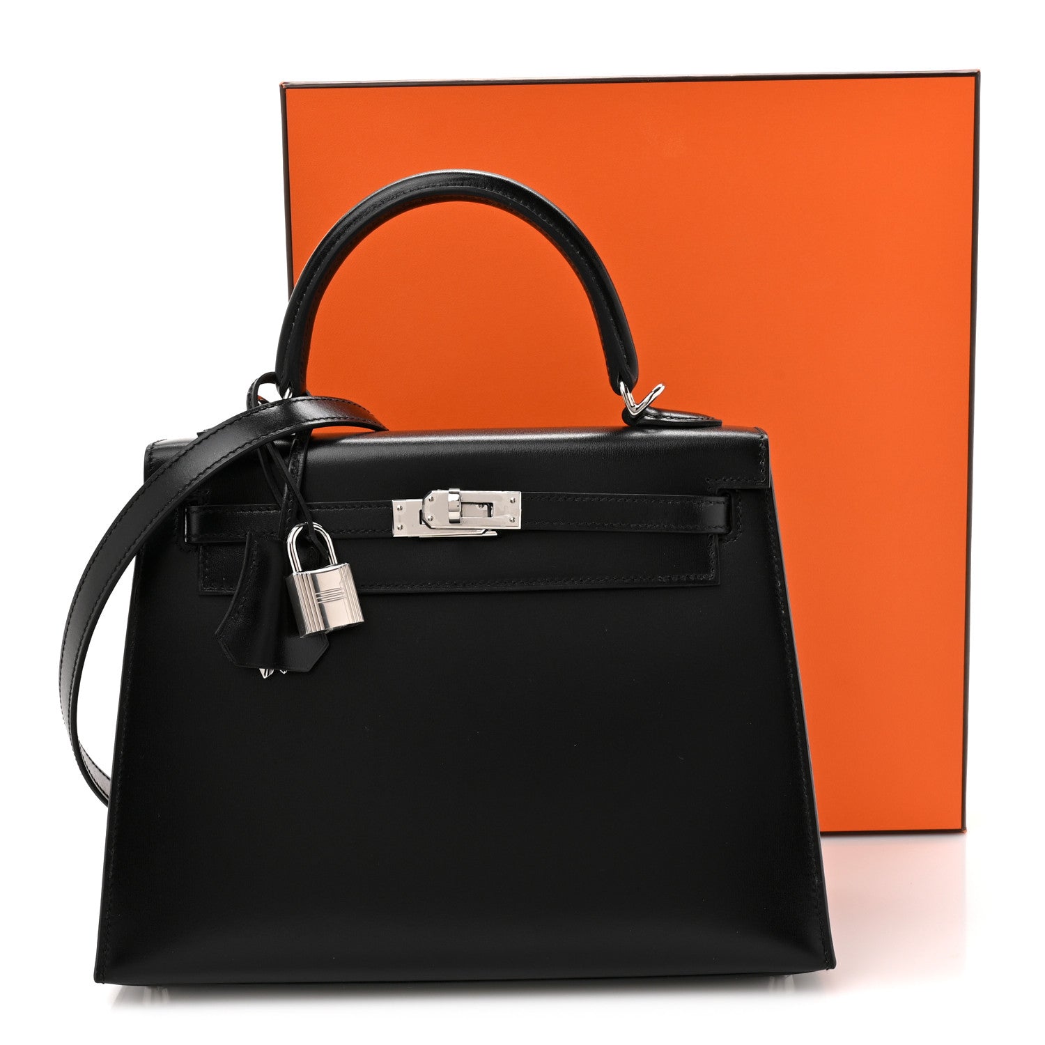 Hermes Box Kelly Sellier 25 Black 11 of 11