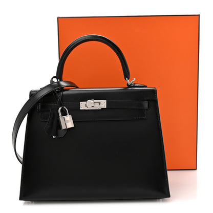 Hermes Box Kelly Sellier 25 Black 11 of 11