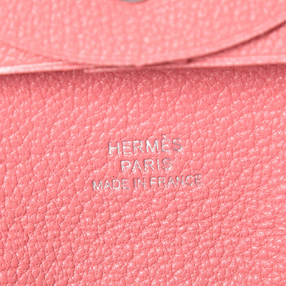 Hermes Chevre Mysore Bastia Coin Purse Rose Ete 7 of 8
