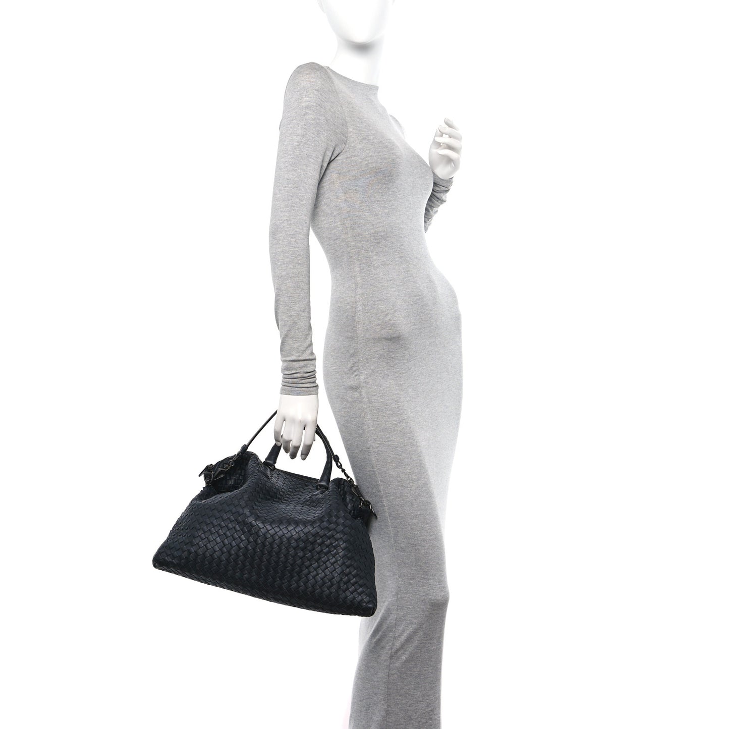 Nappa Intrecciato Medium Convertible Tote Tourmaline