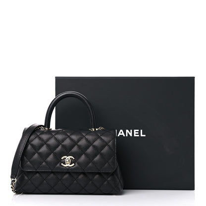 Chanel Caviar Quilted Mini Coco Handle Flap Black 12 of 12