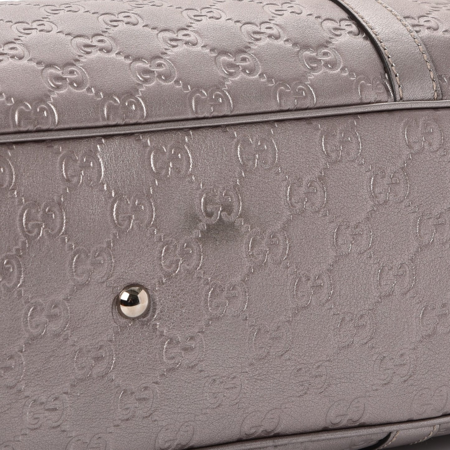 Metallic Guccissima Large GG Twins Tote Mauve