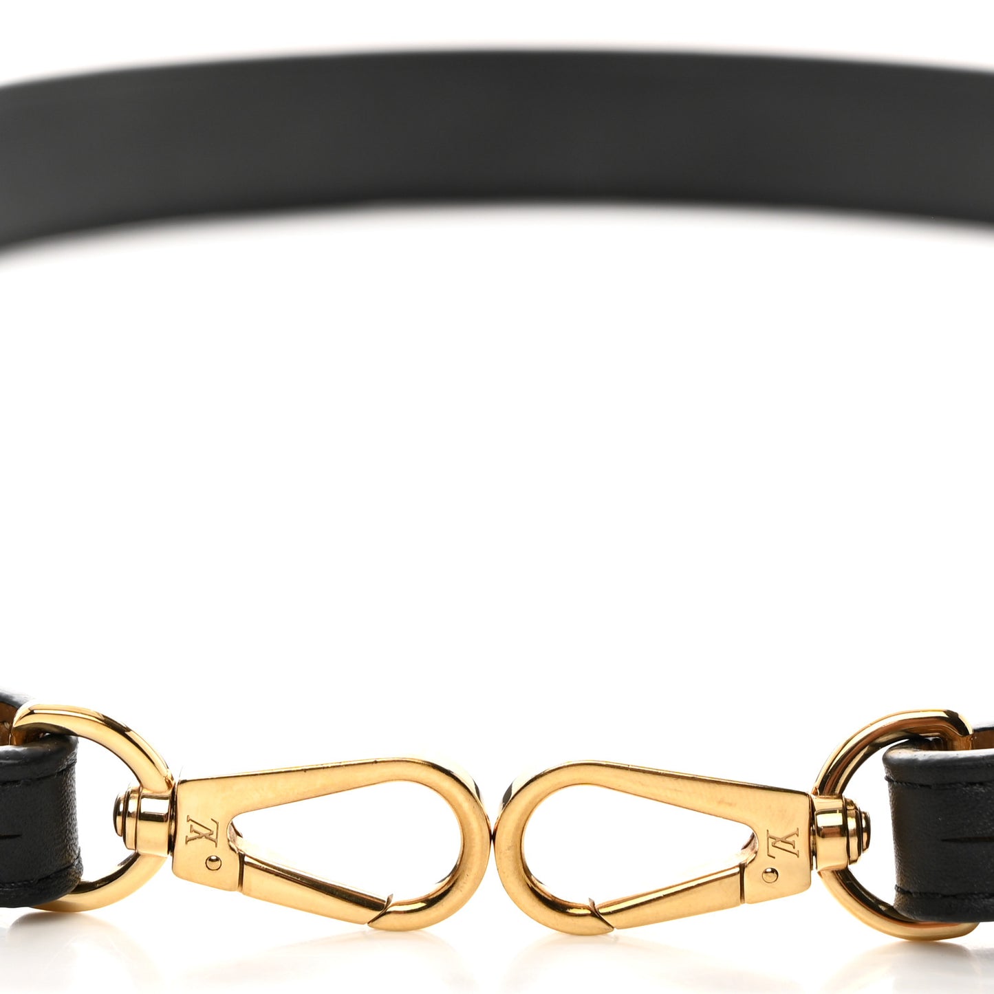 Reverse Monogram Bandouliere Shoulder Strap XL Black