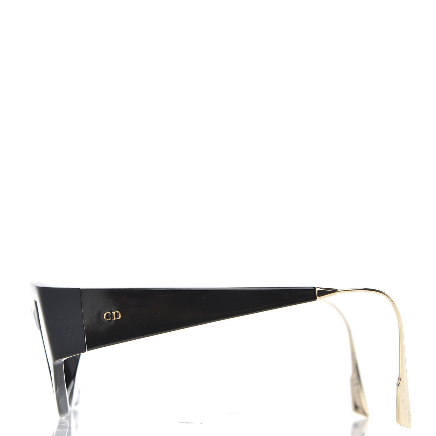 Acetate Cat Style Dior 1 Sunglasses Black