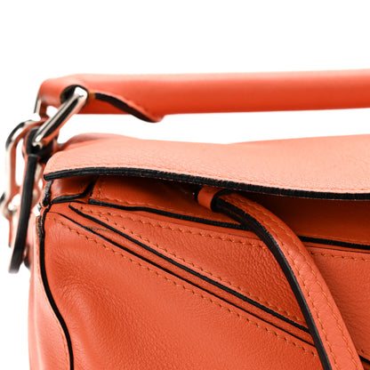 Loewe Calfskin Medium Puzzle Bag Orange 11 of 12