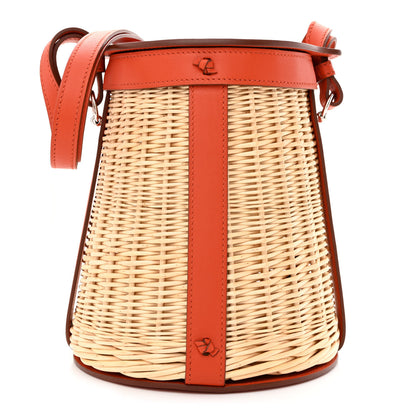 Hermes Swift Wicker Sac Farming Picnic Bag Naturel Terre Battue 1 of 10