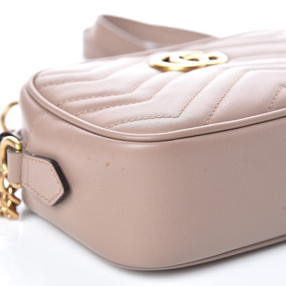 Gucci Calfskin Matelasse Mini GG Marmont Chain Shoulder Bag Nude 5 of 10