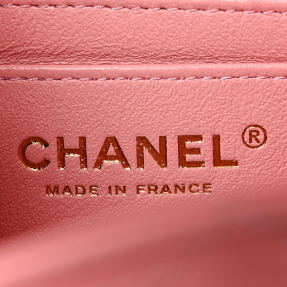 Chanel Lambskin Quilted Mini Rectangular Flap Pink 6 of 10