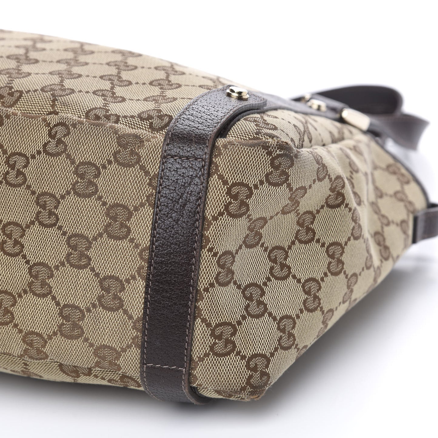 Monogram Medium Abbey Shoulder Bag Dark Brown