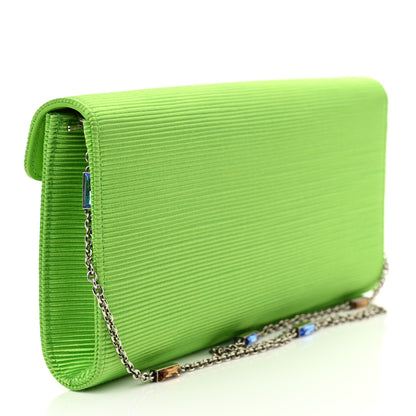 Gucci Grosgrain Satin Small Dionysus Shoulder Bag Lime 3 of 11