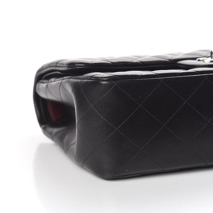Chanel Lambskin Quilted Jumbo Double Flap Black 5 of 10