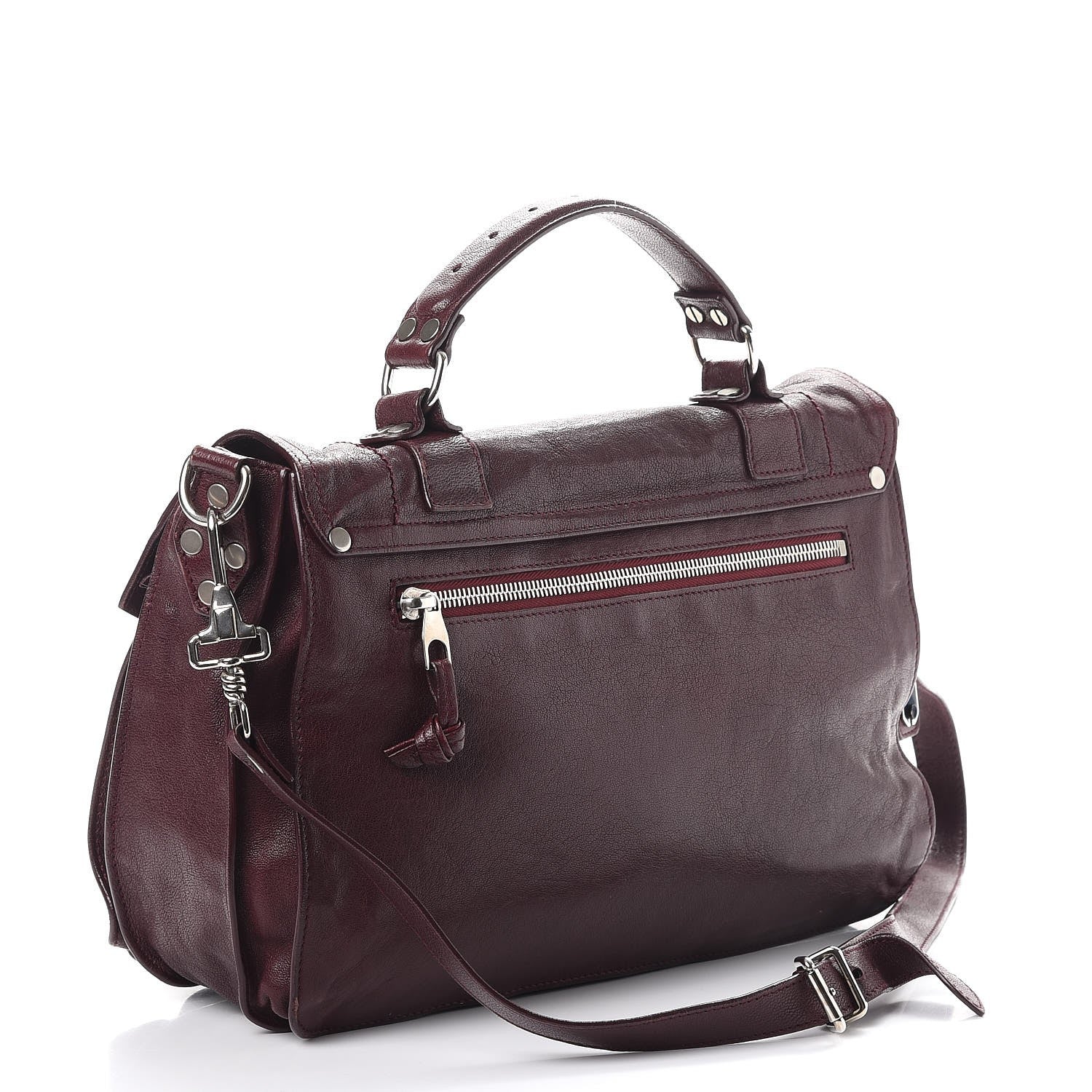 Proenza Schouler Lambskin Medium PS1 Satchel Oxblood 3 of 9