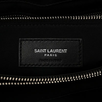 Saint Laurent Calfskin Y Quilted Monogram Medium Loulou Chain Satchel Black 6 of 10