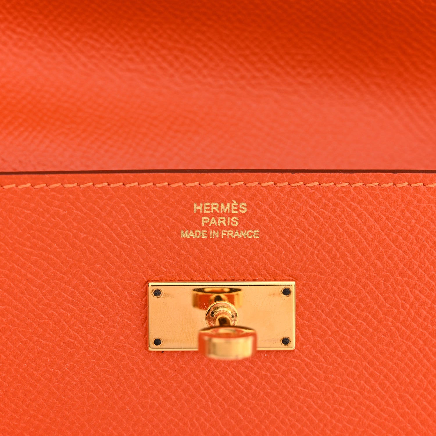 Hermes Epsom Kelly Longue Wallet Orange 6 of 10