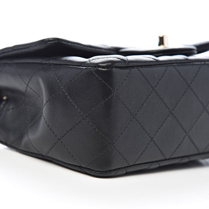 Chanel Lambskin Quilted Mini Rectangular Flap Black 8 of 11