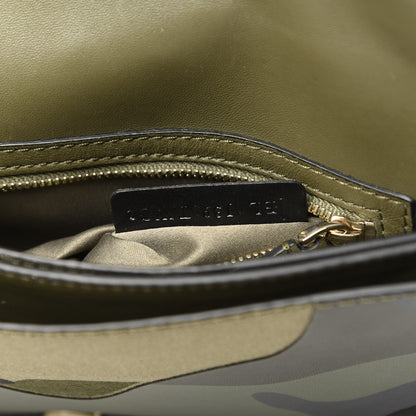Valentino Garavani Nappa Canvas Camouflage Rockstud Wristlet Clutch Army Green 7 of 8