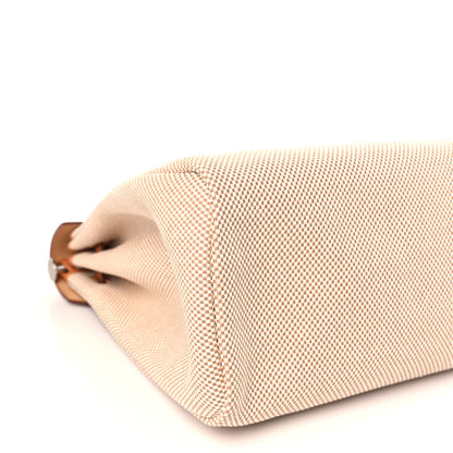 Hermes Vache Hunter Calfskin Criss Viking Herbag Zip Retourne 39 MM Ecru Beige Naturel 9 of 10