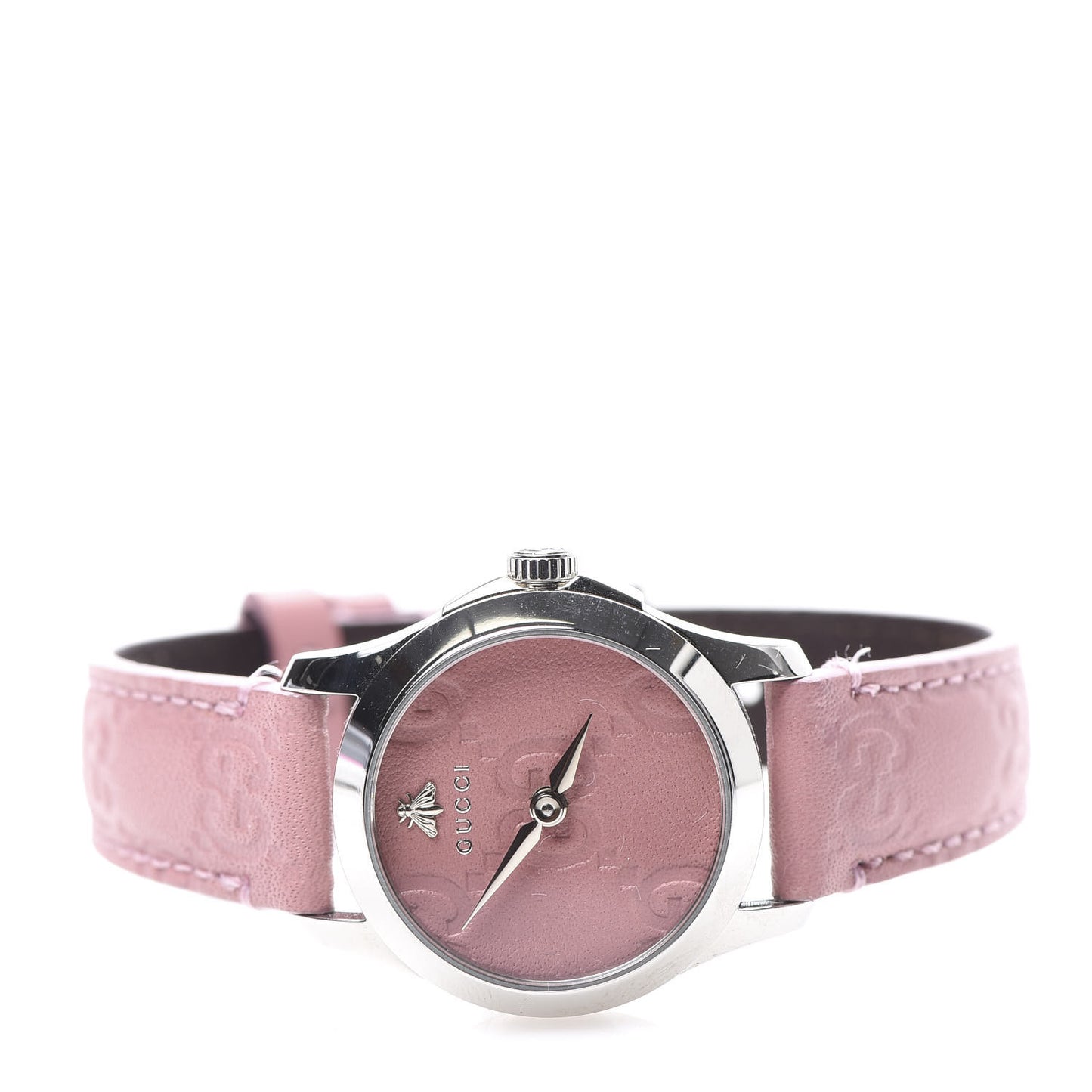 Stainless Steel Calfskin 27mm G-Timeless Quartz Watch Pink