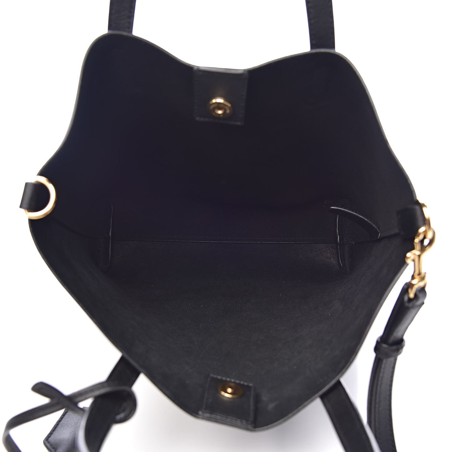 Calfskin Toy Shopping Tote Black