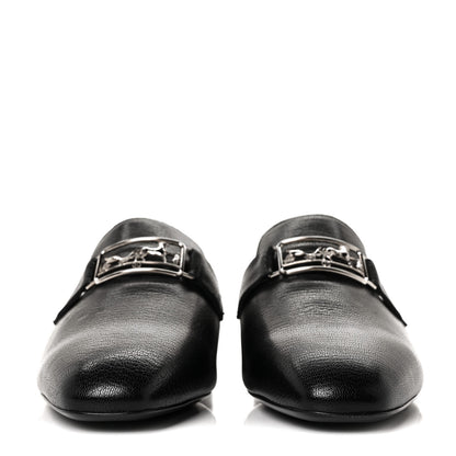 Hermes Goatskin Vincennes Mules 35.5 Black 2 of 8