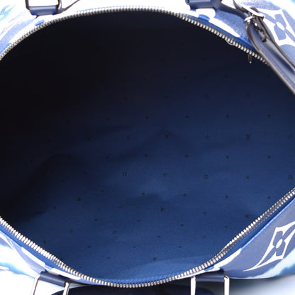 Louis Vuitton Monogram Escale Keepall Bandouliere 50 Blue 4 of 4
