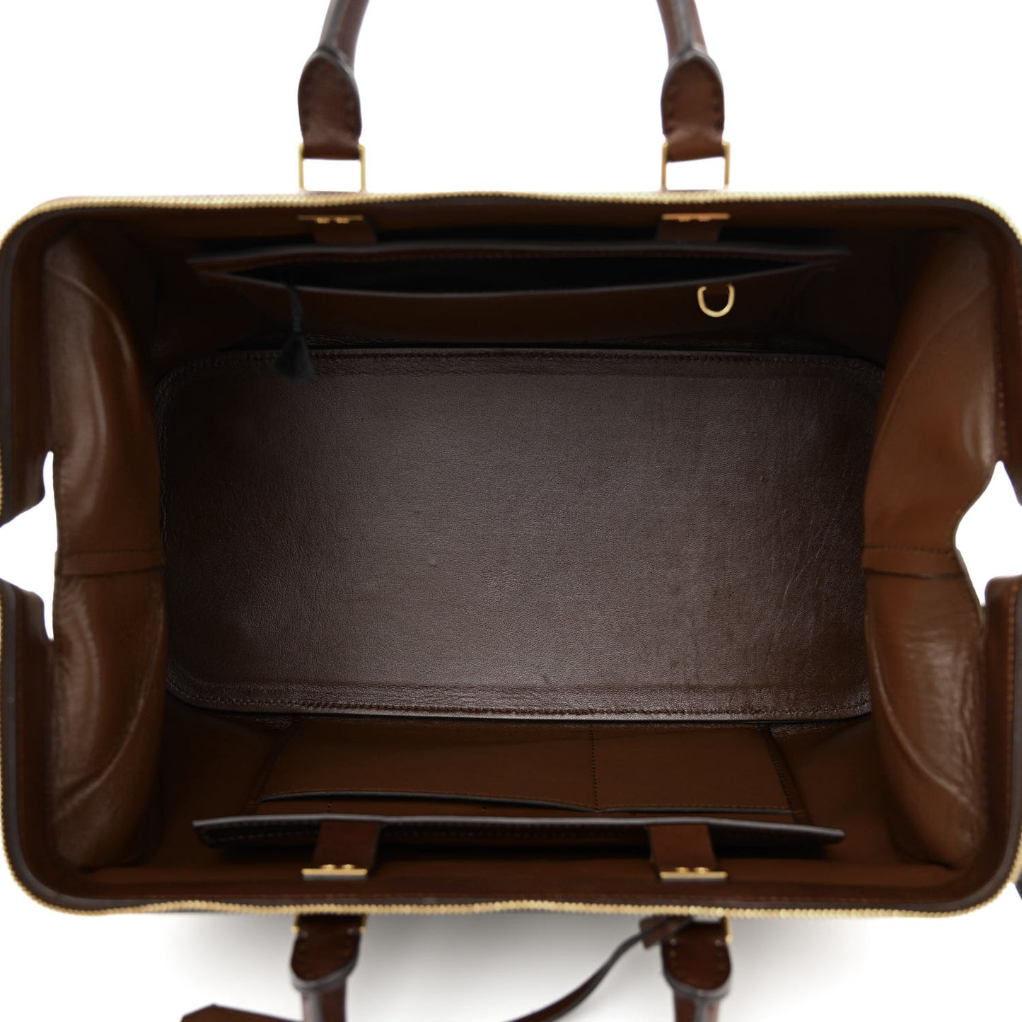 Satin Calfskin Long Frame Doctor Bag Taupe