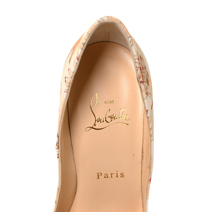 Christian Louboutin Tissu Beauty So Kate 100 Pumps 37 White 7 of 8