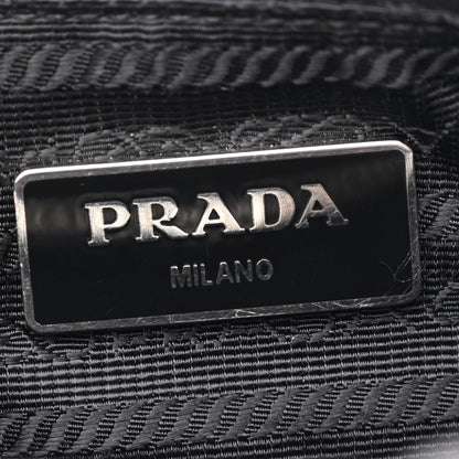 Prada Re-Nylon Saffiano Double Pouch Shoulder Bag Black 7 of 12