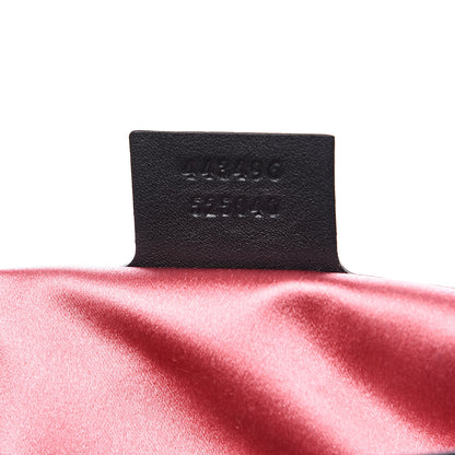 Gucci Velvet Matelasse Loved Embroidered Medium GG Marmont Shoulder Bag Black 7 of 14